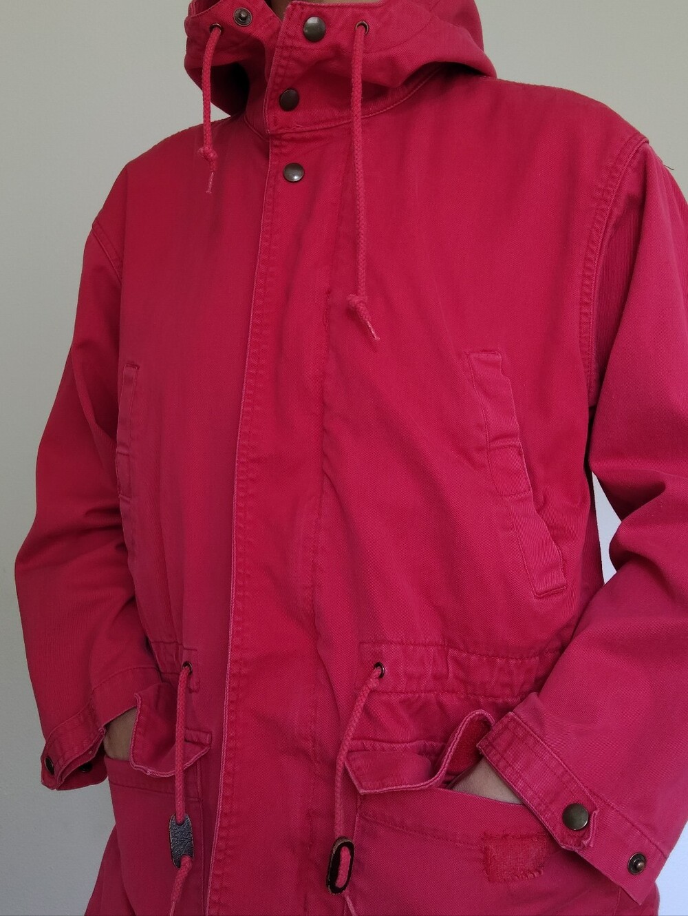 Vintage Eddie Bauer 100% Cotton Canvas Work Jacket, Utility, Chore Coat